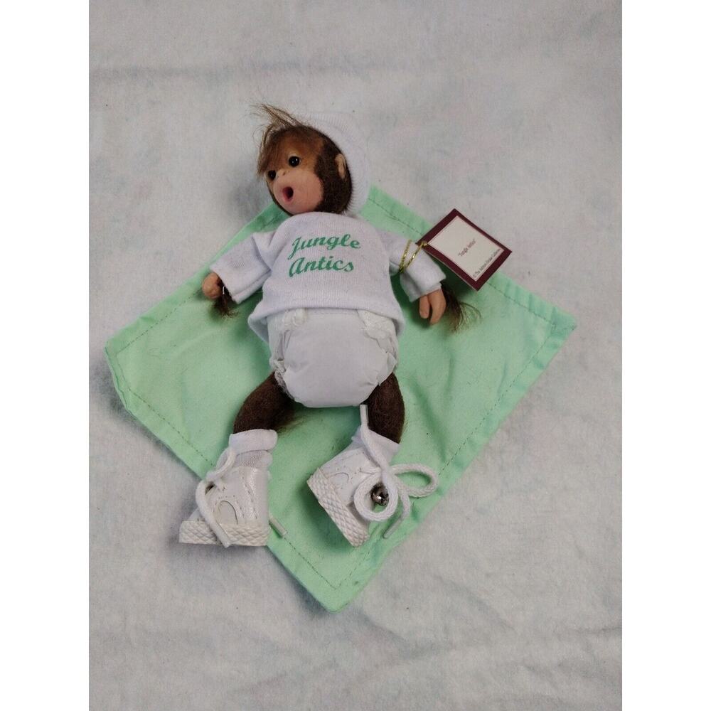 Ashton Drake Realistic Monkey “Jungle Antics” Heavenly Handfuls Retired Doll C22